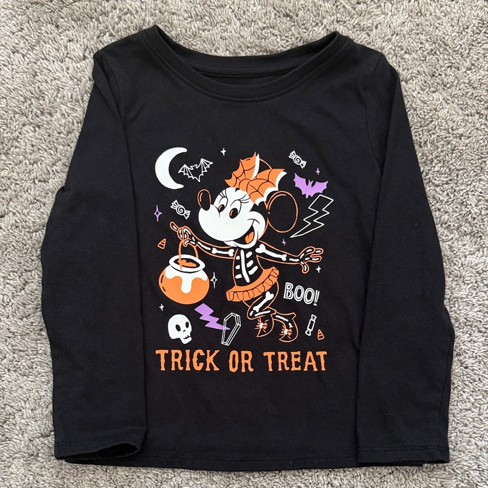 Disney Black Halloween Long Sleeve Tee